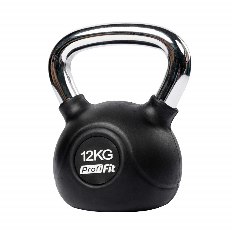 Гиря обрезиненная с хромированной ручкой PROFI-FIT