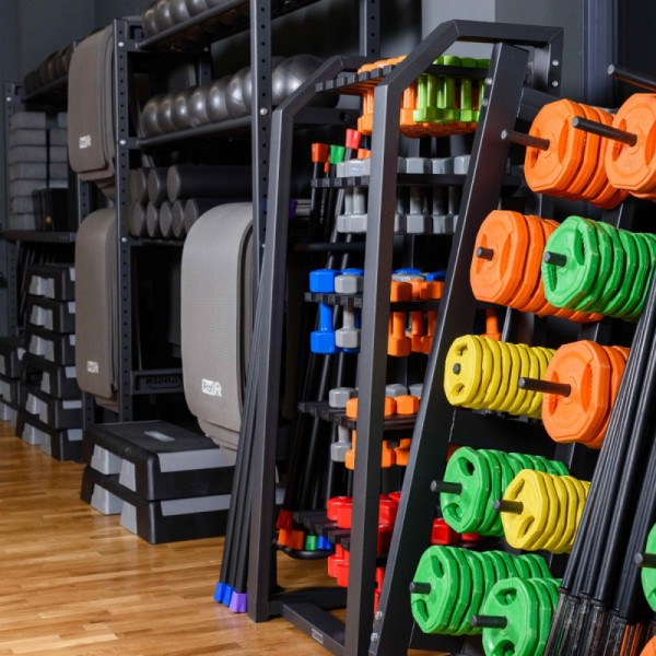 Гантель в виниловой оболочке, шестигранник 1 кг, зеленая PROFI-FIT