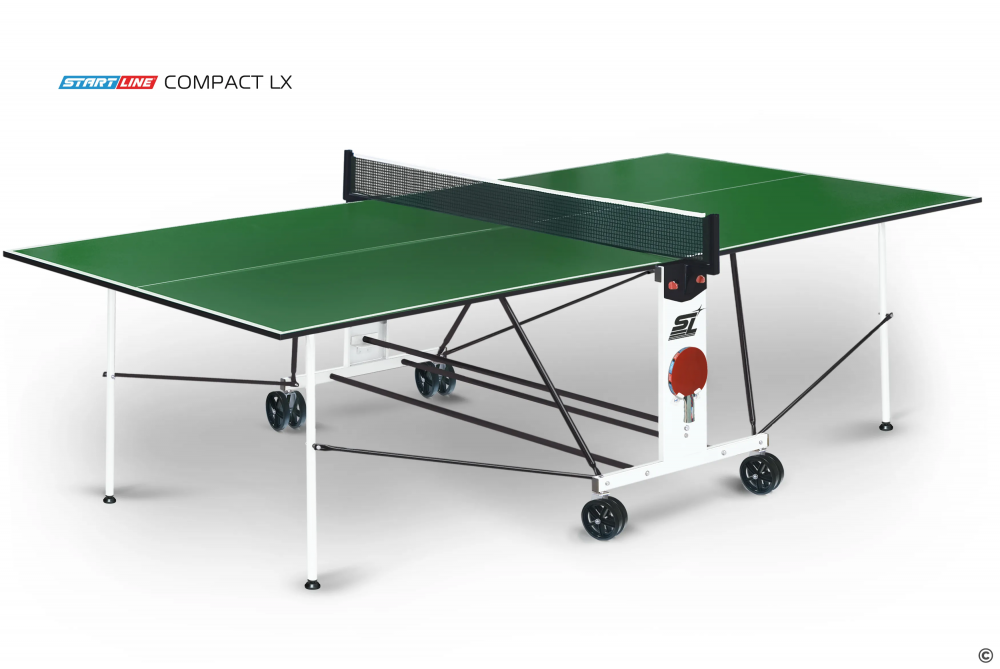 Теннисный стол START LINE COMPACT LX с сеткой Green