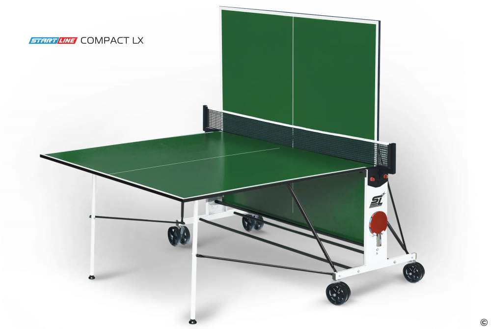 Теннисный стол START LINE COMPACT LX с сеткой Green