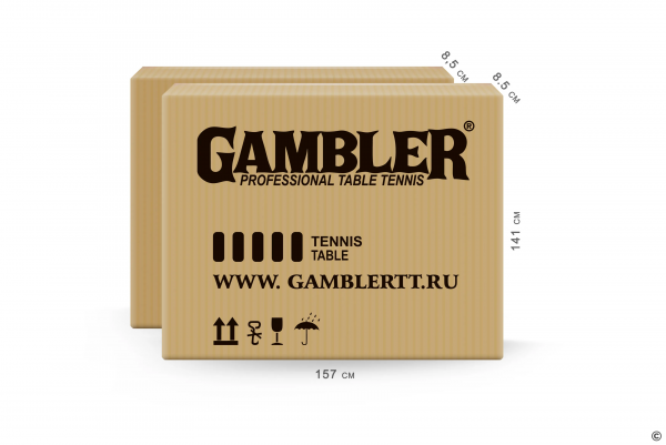 Стол теннисный GAMBLER Edition Indoor GREEN