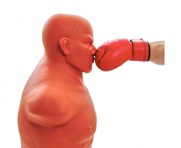 Манекен Boxing Punching Man-Heavy (беж) (манекен плюс колба) Регулировка высоты