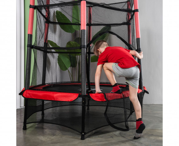 Батут DFC JUMP KIDS 55" красно-серый
