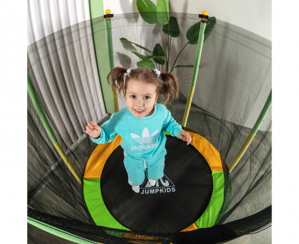Батут DFC JUMP KIDS 55" зелено-желтый