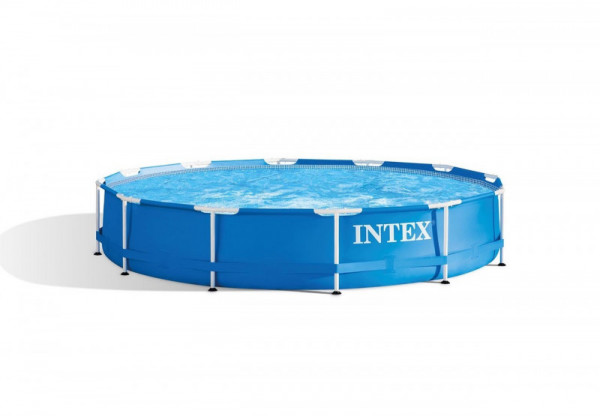 Каркасный бассейн Intex Metal Frame 366х76см, 6503л, фил.-насос 2006л/ч