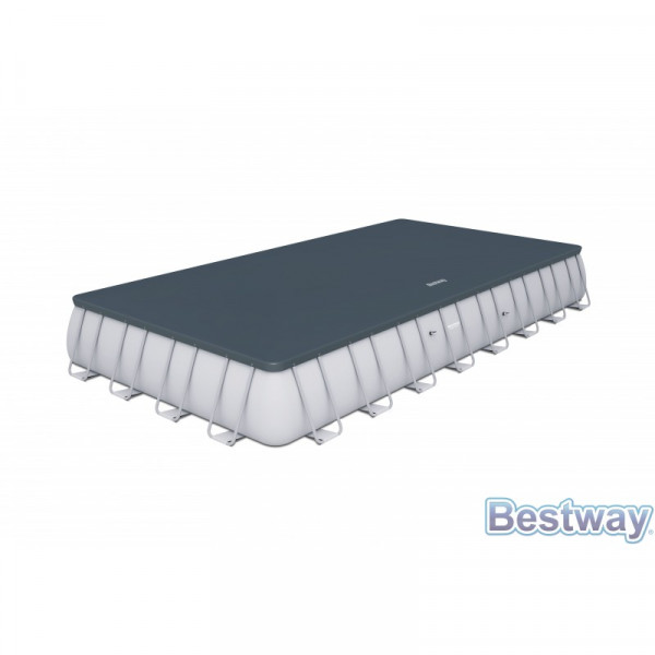 Каркасный бассейн Bestway Power Steel 956х488х132см, 52231л, песч.фил.-нас. 8327л/ч, лестн., тент, попл.-доз