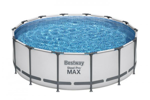 Каркасный бассейн Bestway Steel Pro Max 427х122см, 15232л, фил.-насос 3028л/ч, лестница, тент