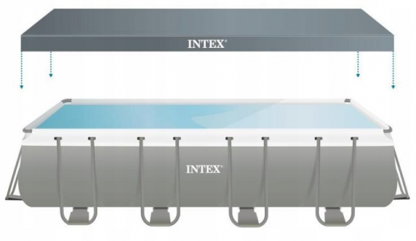 Каркасный бассейн Intex Ultra XTR Frame 549х274х132см, 17203л, песч.фил.-нас. 4500л\ч, лестн, тент, подст.
