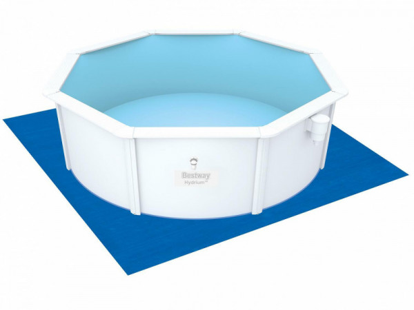 Стальной бассейн Bestway Hydrium 300х120см, 7630л, песч.фил.-нас. 3028л/ч, лестн., тент, подст., попл.-доз