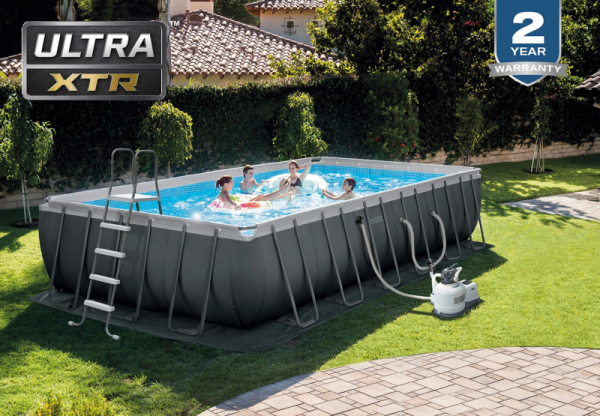 Каркасный бассейн Intex Ultra XTR Frame 732х366х132см, 31805л, комб.фил.-нас. 6000л\ч, лестн, тент, подстилка