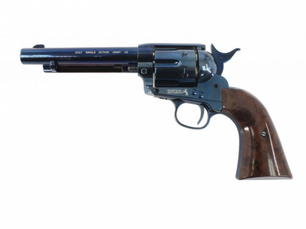 Пневматический револьвер Umarex Colt SAA .45-5,5 blue finish пулевой 4,5 мм