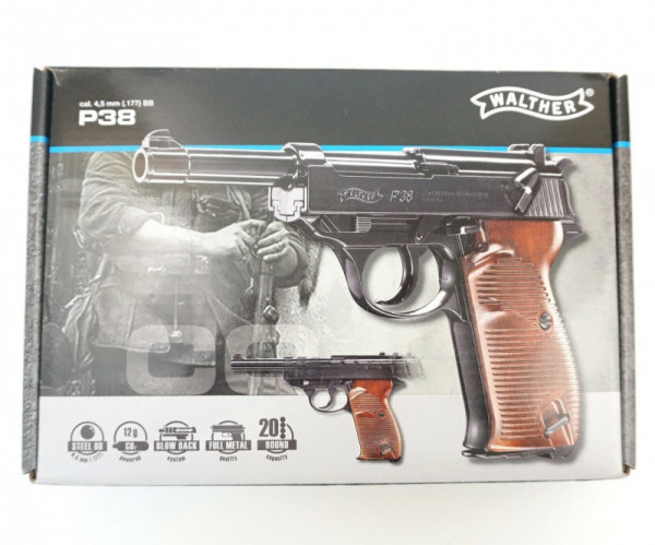 Пневматический пистолет вальтер Umarex Walther P38 4,5 мм