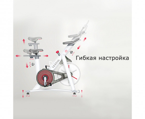 Велотренажер DFC Yesoul BM1-W белый