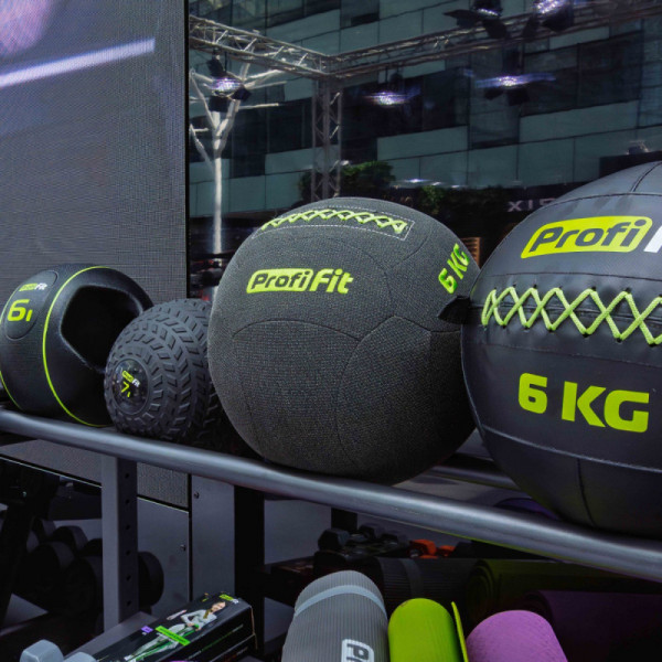 Медицинбол набивной кевларовый (Kevlar Wallball) PROFI-FIT