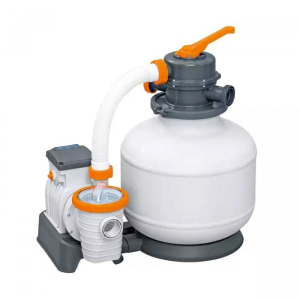 Каркасный бассейн Bestway 732х366х130см, композит, 27090л, песч.фил.-нас. 5678л\ч, лестн, тент, подст, дисп