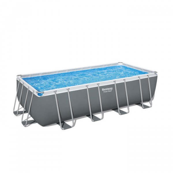Каркасный бассейн Bestway Power Steel 549х274х132см, 16477л, песч.фил.-нас. 5678/ч, лестн., тент, попл.-доз.