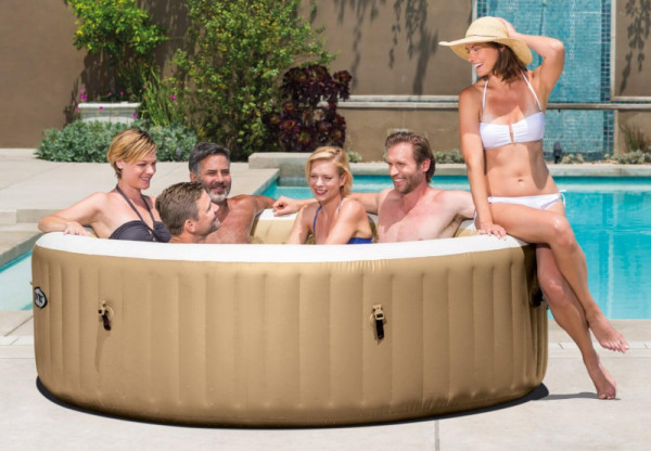 СПА-бассейн Intex 165/216х71см "Bubble Massage" 1098л., круглый, аэромассаж (28428)