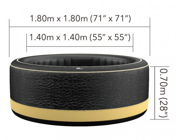 СПА-бассейн Mspa 180х70см "Luxury Exotic" 700л, круглый, аэромассаж (P-EX049)