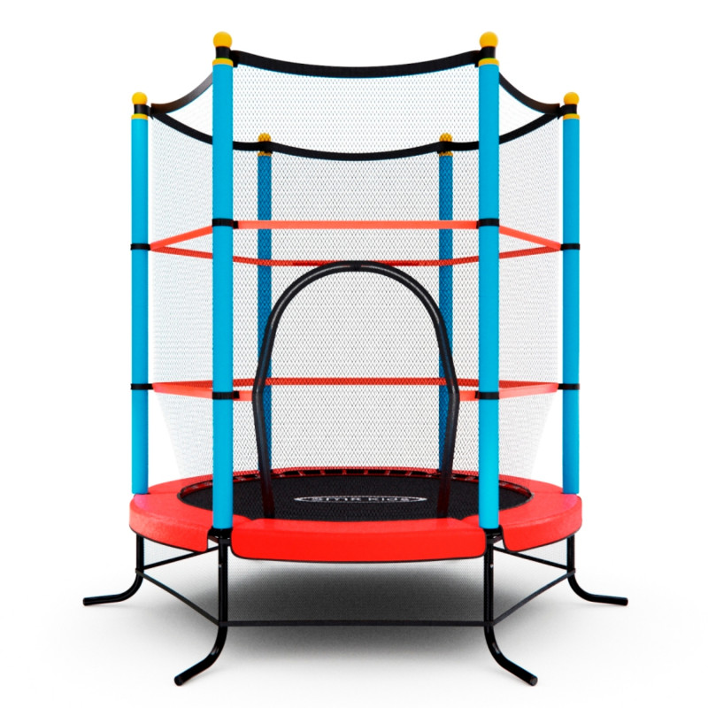 Батут DFC SMRKIDS 55 дюймов с сеткой RED