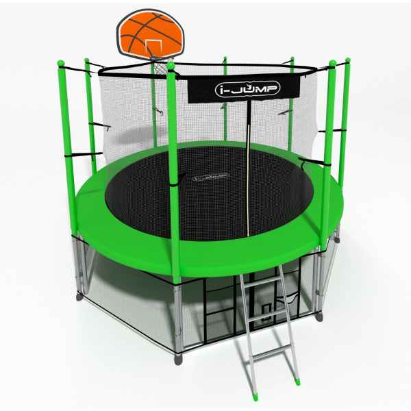 Батут i-Jump Basket 14ft green