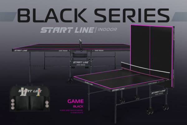 Теннисный стол Game с сеткой Black