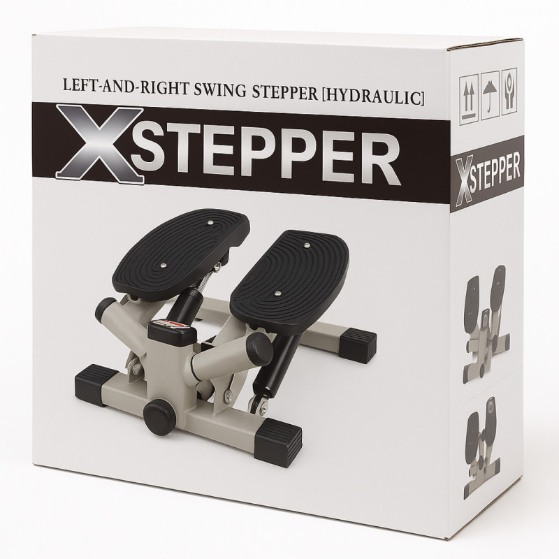 Большой поворотный степпер DFC X-STEPPER с эспандерами
