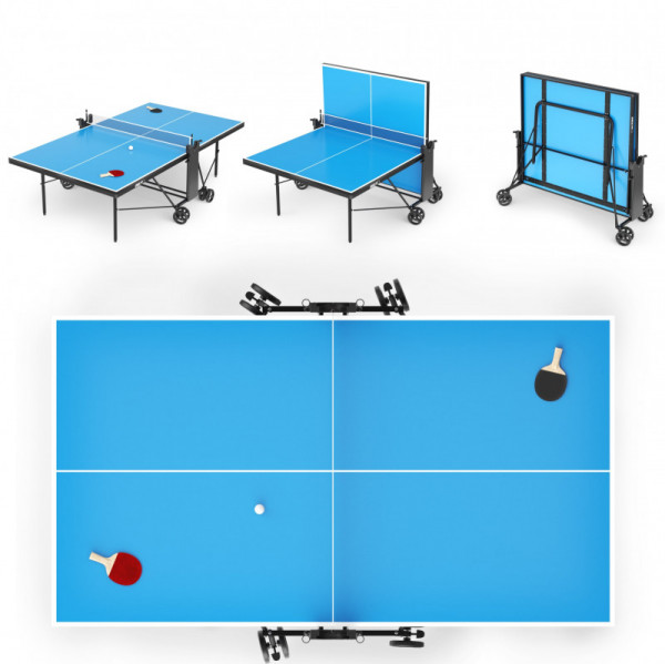 Теннисный стол UNIX Line Compact indoor 18mm MDF (Blue)