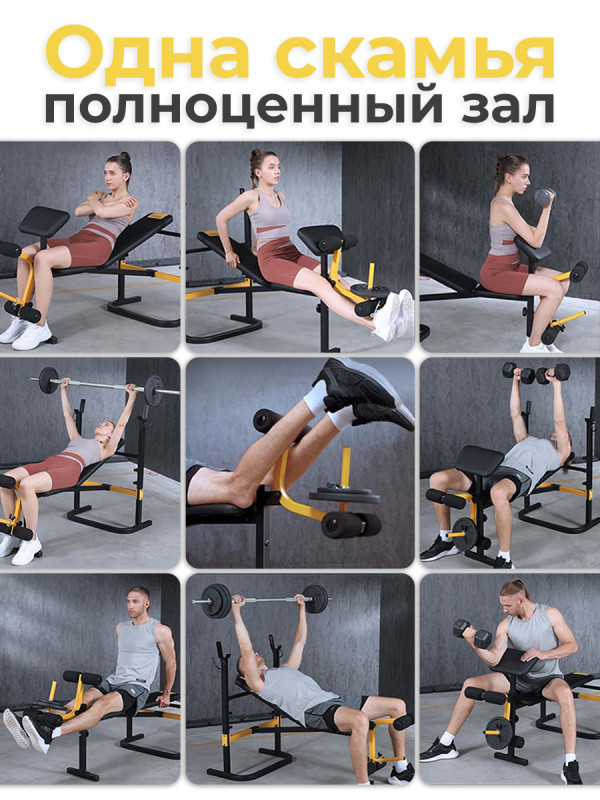 Скамья со стойками под штангу DFC SPORTSOUL SBE3Q11001